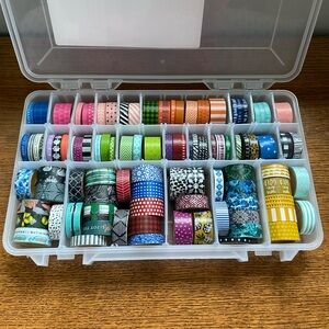 Washi Tape Collection with Storage Organizer